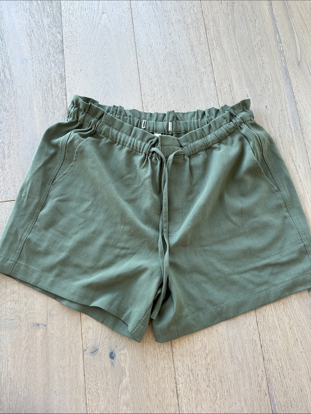 Liverpool Olive Drawstring Athletic Shorts